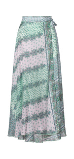 3169 Wrap skirt Hedgy Green