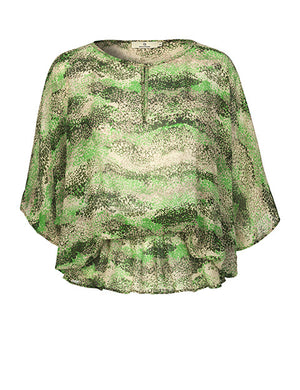 1555C Cosy blouse Safari Green