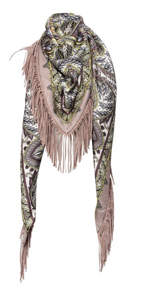 Charlotte Sparre Copenhagen 210-001 Triangle paisley Scarf Yellow