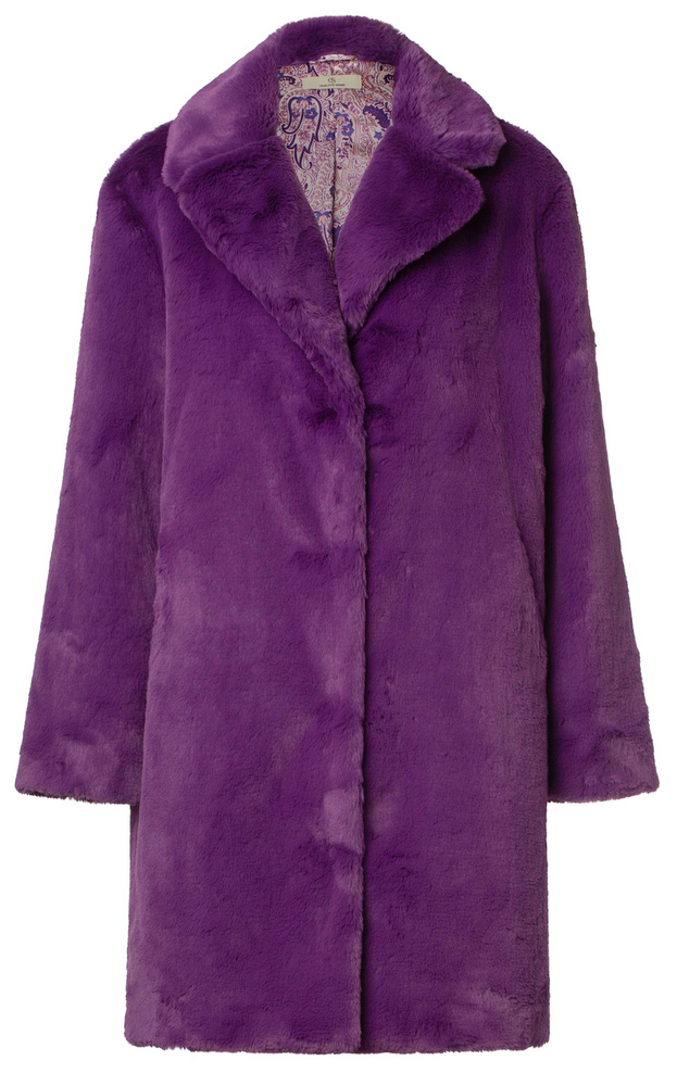 3098 Fake fur coat - SAMPLE SIZE S