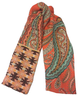 Charlotte Sparre Copenhagen Alice scarf 130x130 Scarf Orange