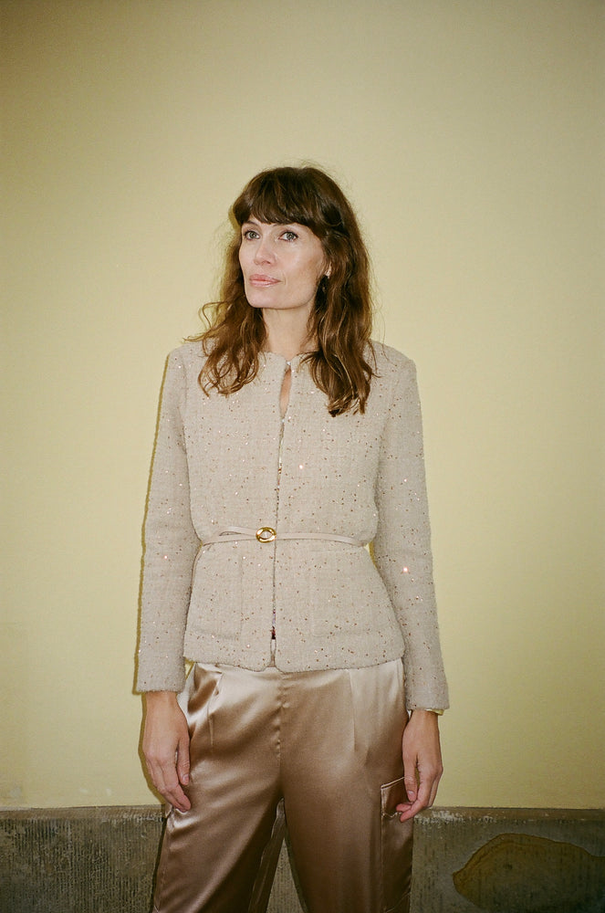 Charlotte Sparre Copenhagen Bouclé jacket Jacket Camel