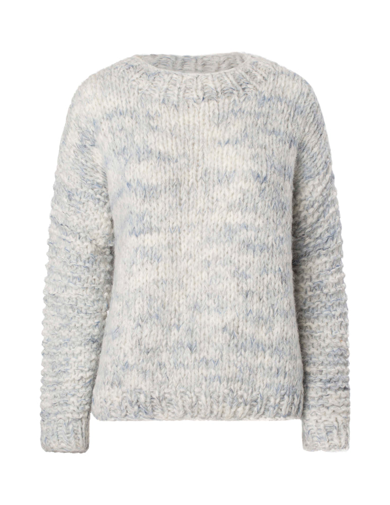 Carmine Sweater / 2864 Hand-painted - Bluish