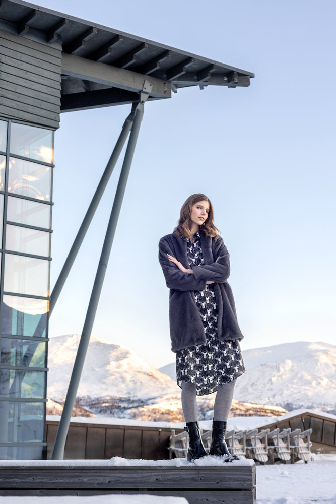 Charlotte Sparre Copenhagen Coat Solid Jacket Grey