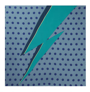 Charlotte Sparre Copenhagen Dots lightning 90x90 Scarf Blue/Turquoise