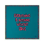Everything is nothing 90x90cm / 90-321 Everything is nothing 90x90 - Turquoise