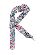 Charlotte Sparre Copenhagen Flower peace 90x90 cm Scarf Black