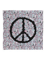 Flower peace 90x90 cm / 90-378 Solid peace 90x90 - Black