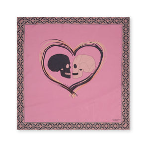 Charlotte Sparre Copenhagen Forever love 90x90 cm Scarf Rose