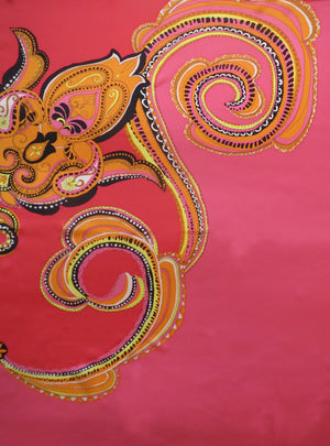 Charlotte Sparre Copenhagen Ida 90x90 cm Scarf Red/Pink