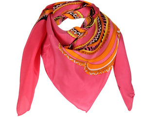 Charlotte Sparre Copenhagen Ida 90x90 cm Scarf Red/Pink