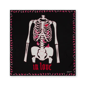 Charlotte Sparre Copenhagen In love 90x90 cm Scarf Black