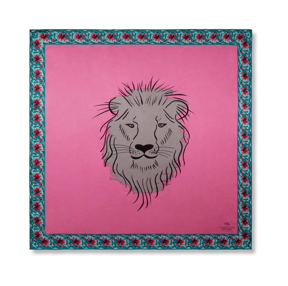 Lion 90x90 cm / 90-400 Lion 90x90 - Pink