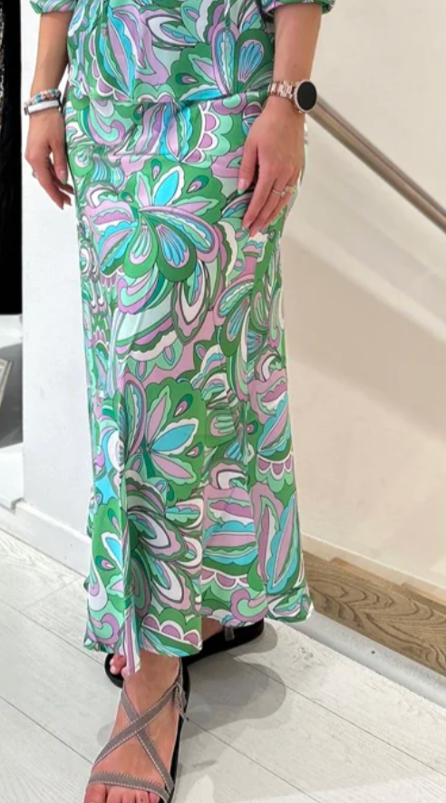 Mermaid skirt / 3338 Sally - Green