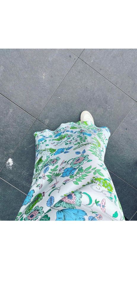 Charlotte Sparre Copenhagen Mermaid skirt Floral fun Skirt Blue