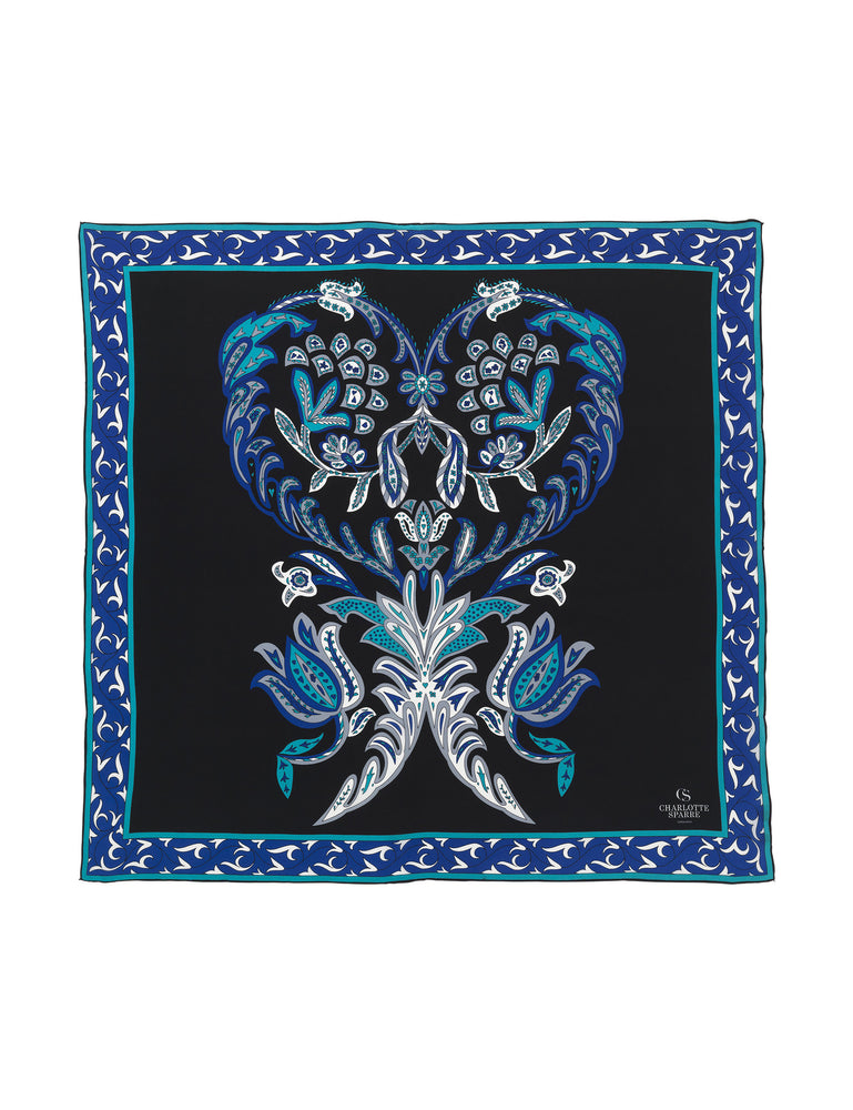 Charlotte Sparre Copenhagen Miriam 90x90 cm Scarf Cobalt