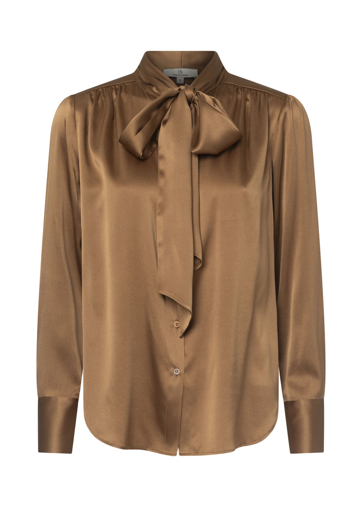 My bow blouse Solid / 3401 Solid - Nougat