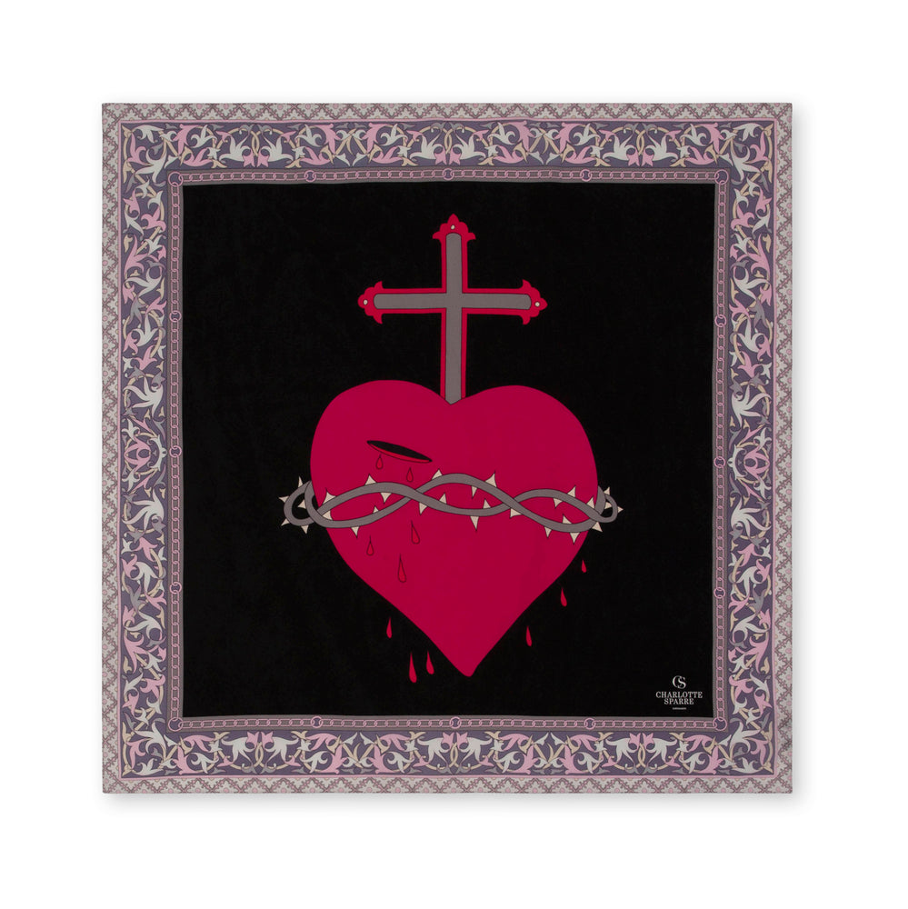 Open heart 90x90 cm / 90-342 Open heart 90x90 - Pink