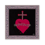 Open heart 90x90 cm / 90-342 Open heart 90x90 - Pink