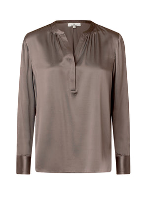 Charlotte Sparre Copenhagen Oui shirt Solid Blouse Dark taupe