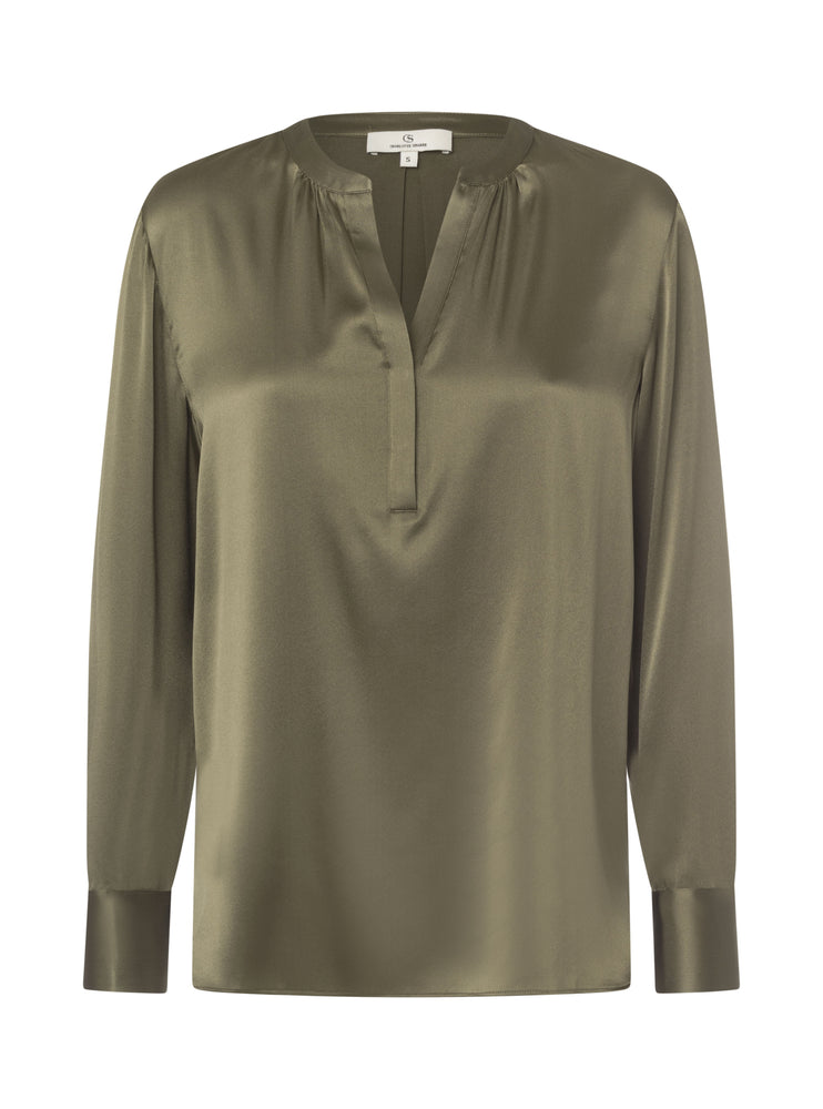 Oui shirt Solid / 3411 Solid - Kaki