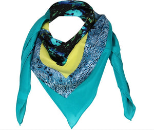 Charlotte Sparre Copenhagen Petra 90x90 cm Scarf Azur