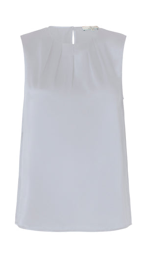 Charlotte Sparre Copenhagen Pleat top Solid Top White