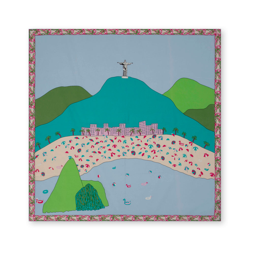 Charlotte Sparre Copenhagen Rio 90x90 cm Scarf Morning