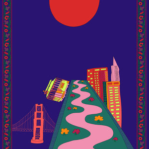 Charlotte Sparre Copenhagen SFO 90x90 cm Scarf Evening