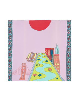 Charlotte Sparre Copenhagen SFO 90x90 cm Scarf Morning