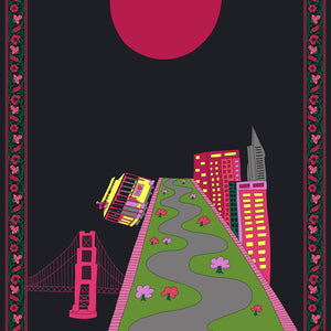 Charlotte Sparre Copenhagen SFO 90x90 cm Scarf Night