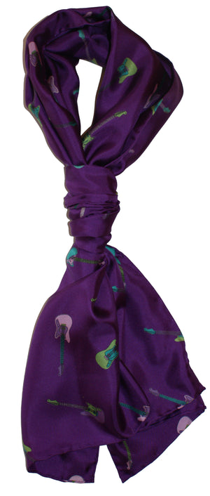 Charlotte Sparre Copenhagen Mini guitars 55x55 cm Scarf Lilac