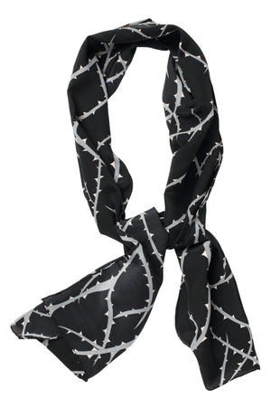 Charlotte Sparre Copenhagen Thorns 35x165 cm Scarf Black