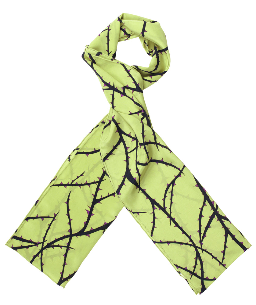 Charlotte Sparre Copenhagen Thorns 35x165 cm Scarf Lime