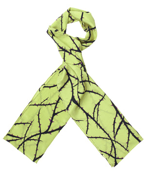 Charlotte Sparre Copenhagen Thorns 35x165 cm Scarf Lime