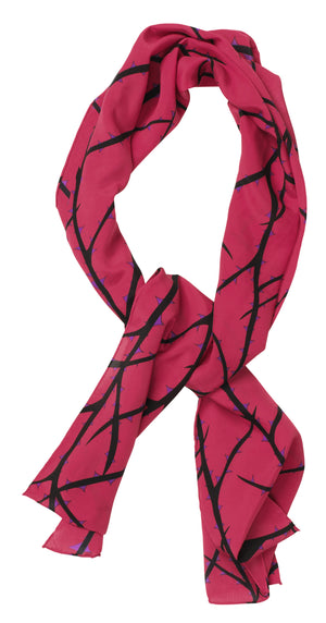 Charlotte Sparre Copenhagen Thorns 35x165 cm Scarf Red