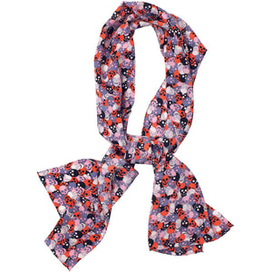 Charlotte Sparre Copenhagen Skull confetti 35x165 cm Scarf Orange