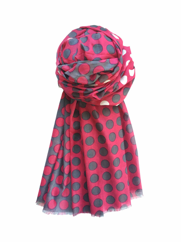 Charlotte Sparre Copenhagen Peace dot 100x200 cm Scarf Pink