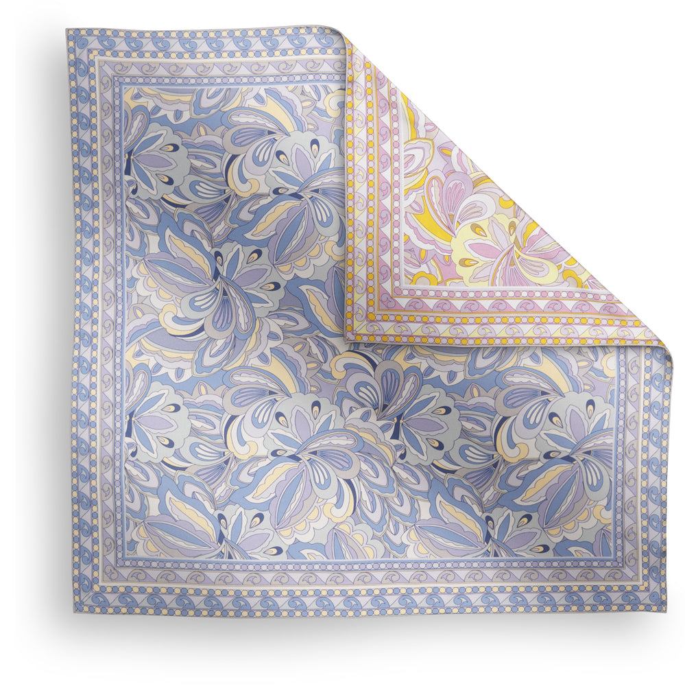 Scarf / SS007 Sally 90x90 - Blue/Yellow