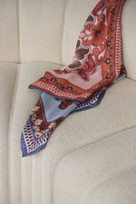 Scarf / SS009 Connie scarf 90x90 - Red/Blue