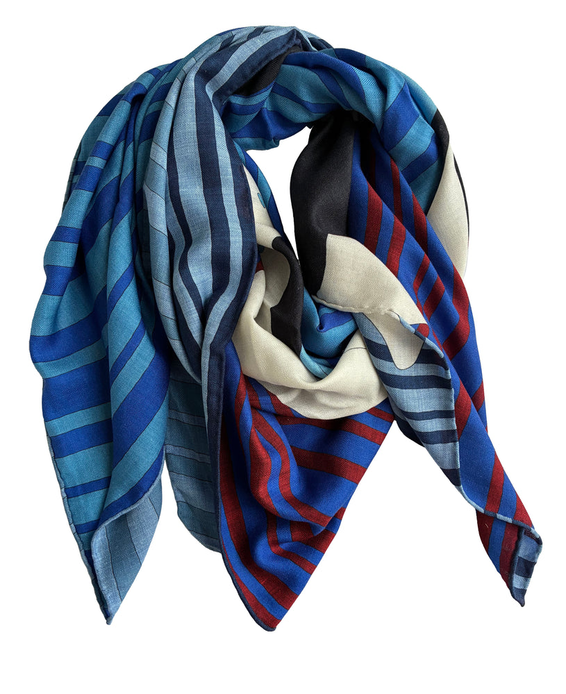 Scarf / SW005 Polar family scarf 135x135 - Evening/Night