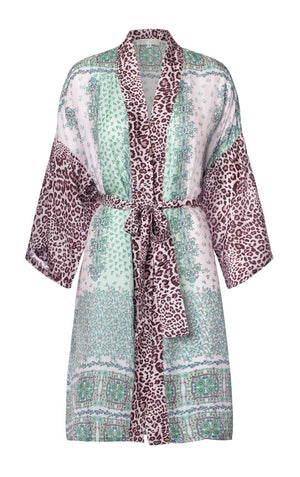 Charlotte Sparre Copenhagen Short kimono Hedgy Kimono Green