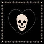 Skull burn out 90x90 cm / 90-339B Skull burn out 90x90 - Black