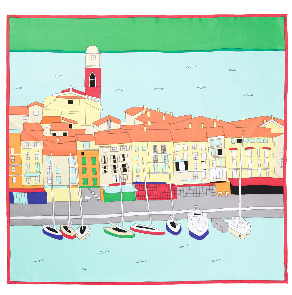 Charlotte Sparre Copenhagen St. Tropez 90x90 cm Scarf Morning