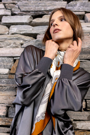 Charlotte Sparre Copenhagen V-rib Blouse Dark grey