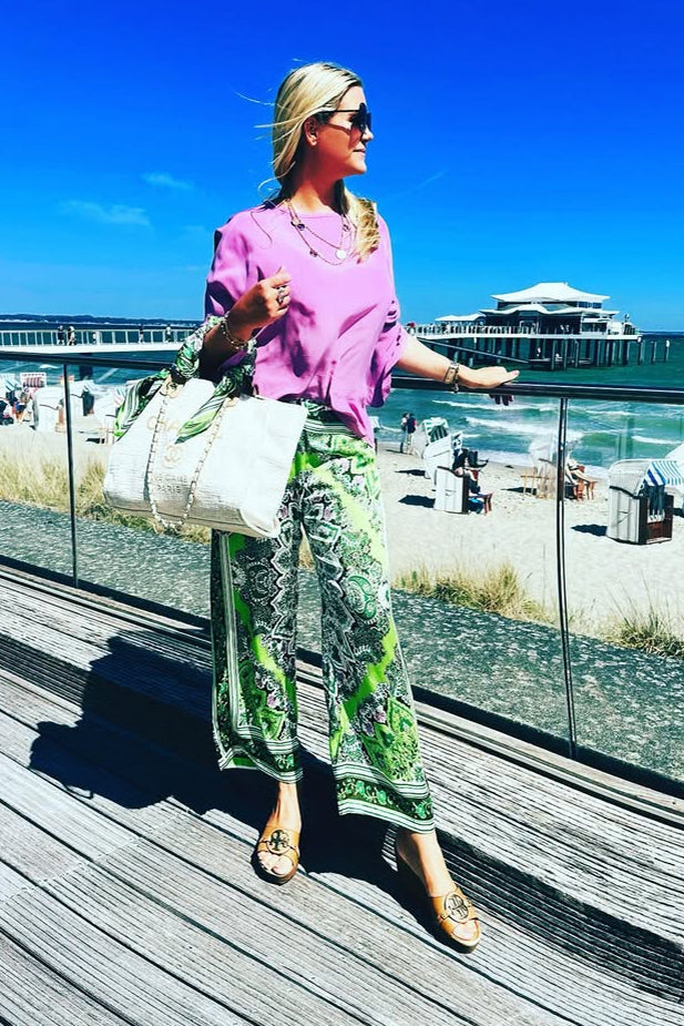 Wide pants Helen / 2954 Helen - Green