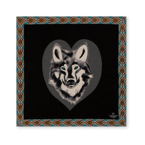 Charlotte Sparre Copenhagen Wolf 90x90 cm Scarf Grey