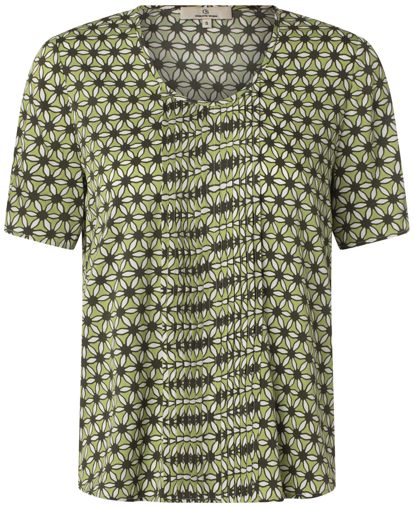 Charlotte Sparre Copenhagen Yes pleat Blouse Green
