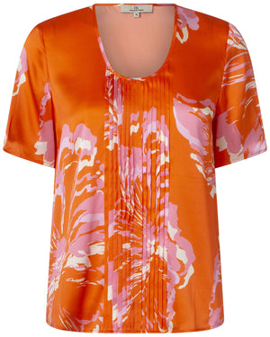 Charlotte Sparre Copenhagen Yes pleat Blouse Orange