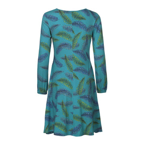 
                
                    Load image into Gallery viewer, 1173 Jersey swing dress Charlotte Turquoise
                
            